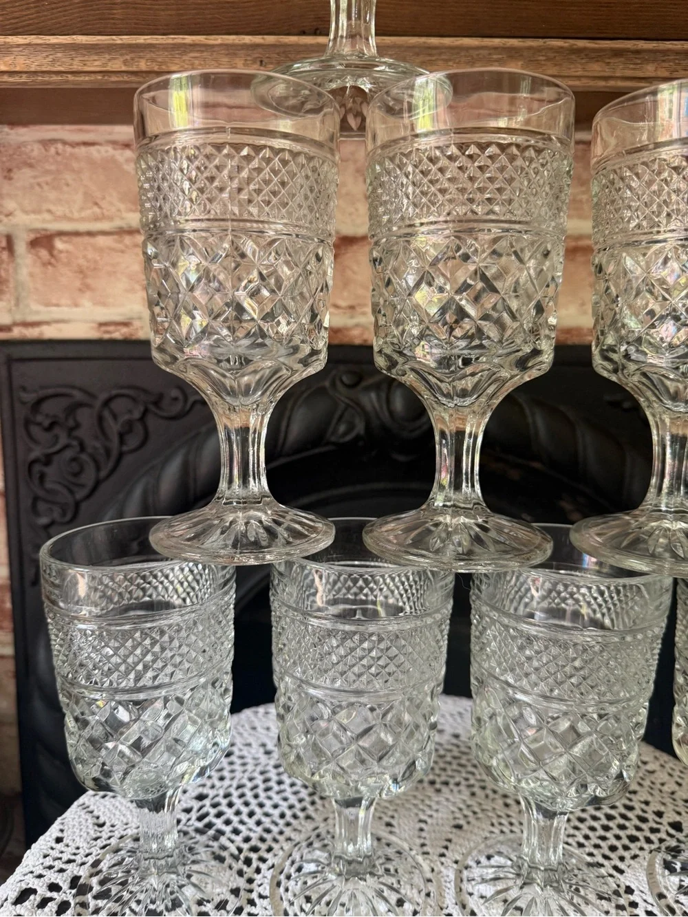 Wexford Stemmed Wine Glasses Stemware Goblet Set - 8-Piece